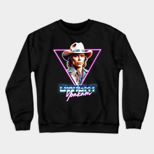 funny dwight yoakam neon shirt design Crewneck Sweatshirt